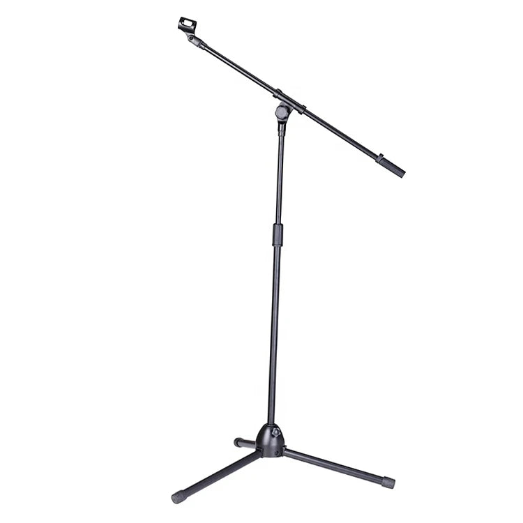 Rayyu GH-210 Professional Audio Floor Wired Bassoon & Microphone Stand Wireless Karaoke Pro Black Metal