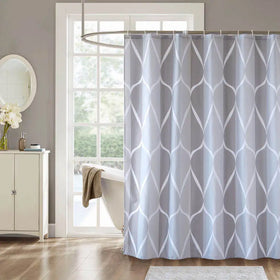 Wholesale Eco-Friendly Polyester Customized Printing Waterproof Shower Curtain Set for Bathroom