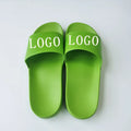 Factory Custom Popular Green Slipper OEM LOGO Hotel Bath Indoor Slippers Waterproof Comfortable Sleepers Spa Slippers for Women