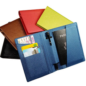 Factory Spot Wholesale Pu Leather Passport Case With Pen Insert Fashion Sublimation Passport Holders