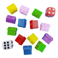 Colorful Small Plastic Houses Set 15*14mm for Board Games-Decorative and Playful by Deskjoy
