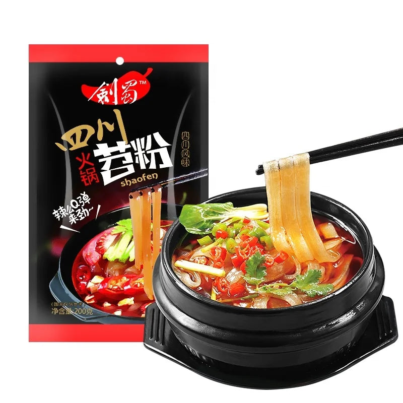 Tiaofen Hot Pot Sichuan Noodles Sichuan Fresh Wet Wide Noodles Specialty Sweet Potato Vermicelli
