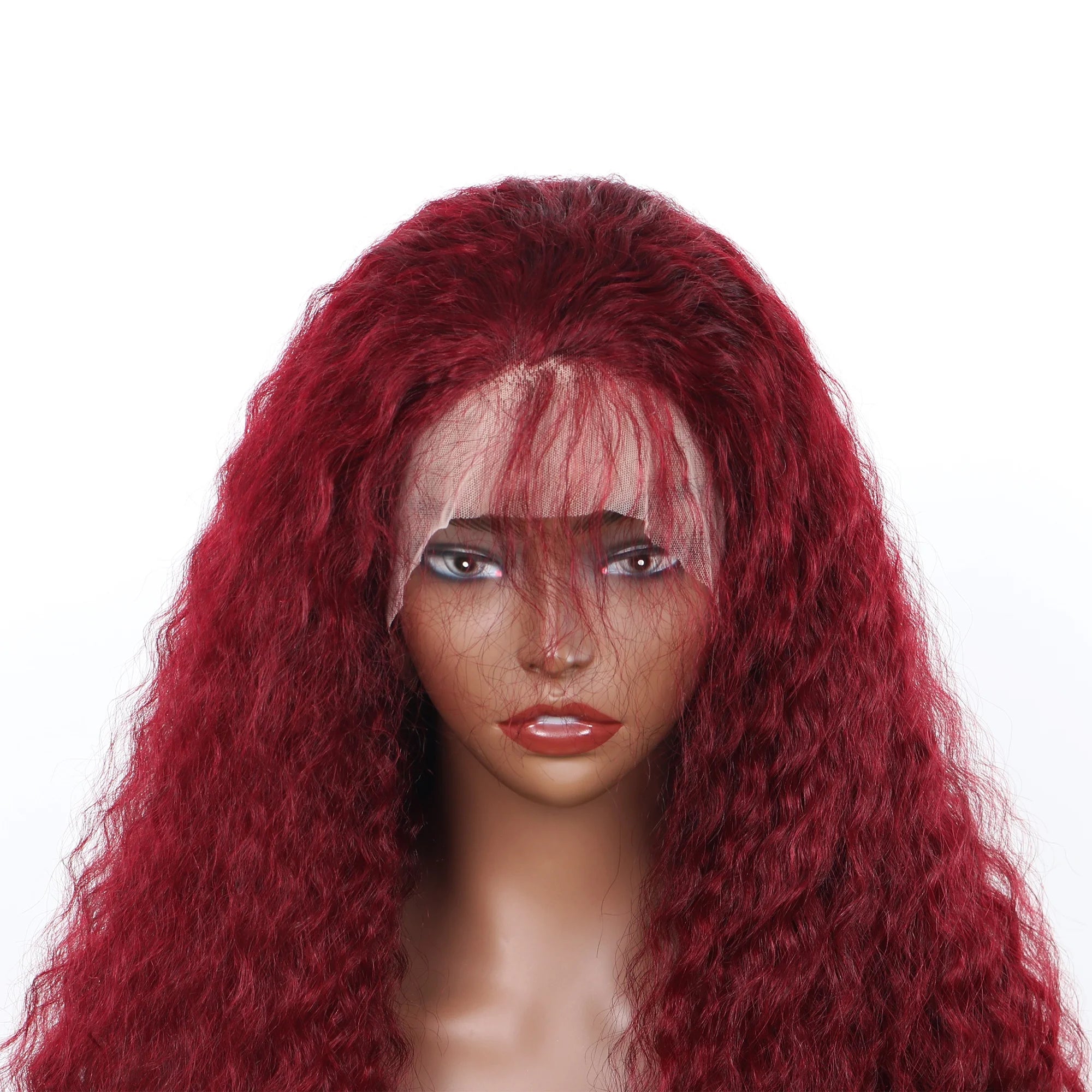 13x4 Lace Human Hair Wigs for Women Water Curly Colored 99j Burgundy Hd Lace Wig 13x6 Loose Deep Wave Red Colored Frontal Wig