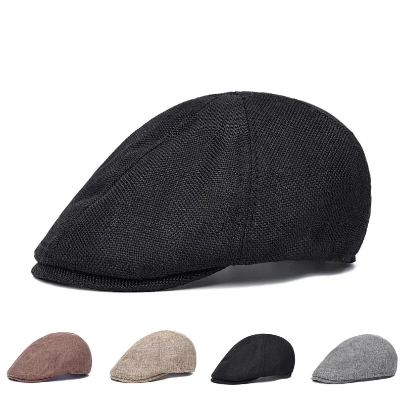 BESTELLA Custom Logo Newsboy Beret Ivy Hat Solid Spring Color Polyester Adjustable for Daily Use Casual Sports Party Appropriate