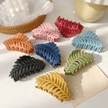 Top Selling Resin Women Girls Bath Hair Clip Leaves Colorful Hair Clip Korean Fashion Korean Style Hair Decoration