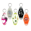 Custom Abs Plastic Keychain Personalized Pattern Hotel Keychain Customized Promotional Keychains