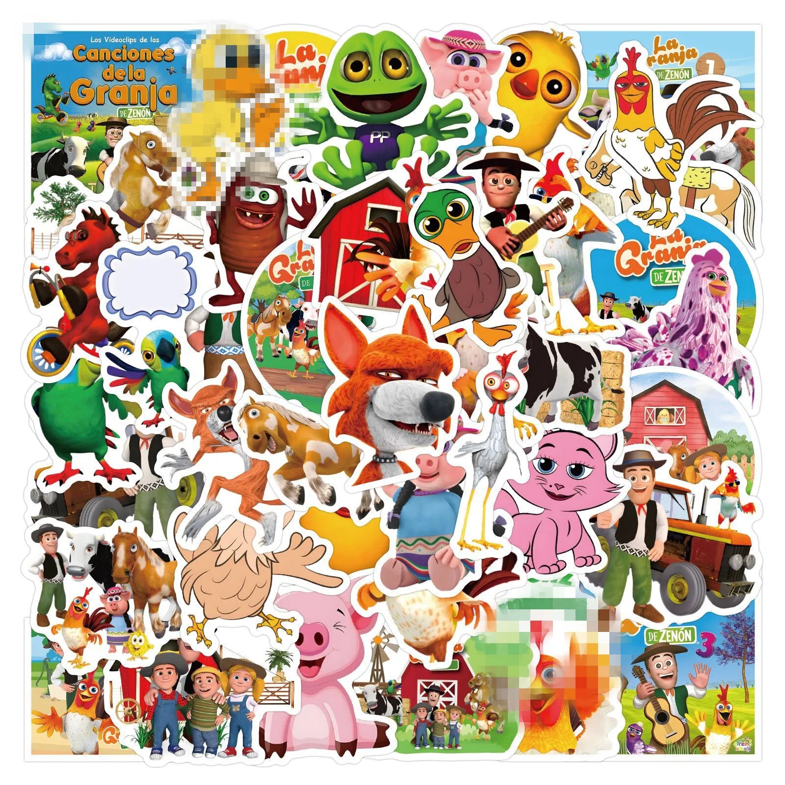 50PCS Funny Cute Cartoon Kids DIY La Granja De Zenon Stickers
