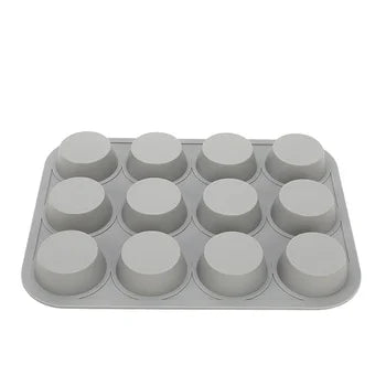 12 Even Cake Molds Tarts Bread Non-stick Small Cakes Muffin Molds Bbaking Trays for Household Ovens