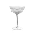 Wholesale creative geometry martini goblet handmade cocktail glass classical bartending champagne cocktail coupe glass