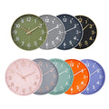 12 Inch Modern 3D Embossing Number Wall Clock Wholesale Silent Round Cheap Plastic Quartz Custom Clocks Manufacturer
