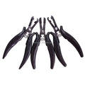 Leeons U/Flat/I Tip Nickel-iron Alloy Black 5.5 Inch Hair Pliers Pre-bond Hair Extensions Fusion Micro Rings Loop Links
