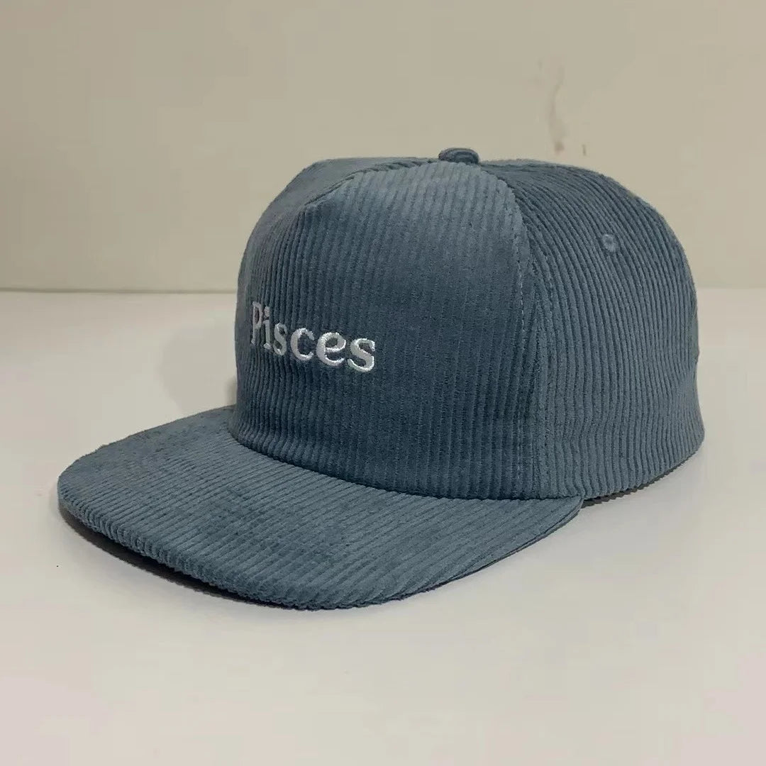 Wholesale or Custom 5 Panel Corduroy 3D Embroidery Snapback Hat Snapback Cap