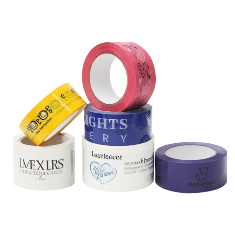 Adhesive Hot Melt Single Sided Soft Jumbo Roll Bopp Packing Tape with Logo for Carton Sealing