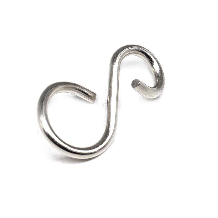 Custom Stainless Steel 304 S-Shaped Metal S Hooks CNC Wire Bending Nitinol Micro Springs Car Flat Compression Extension