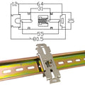 Small Waist Hole Guide Rail Hardware Iron Buckle Bracket with Snap Hook Efficient Rail Fastening System