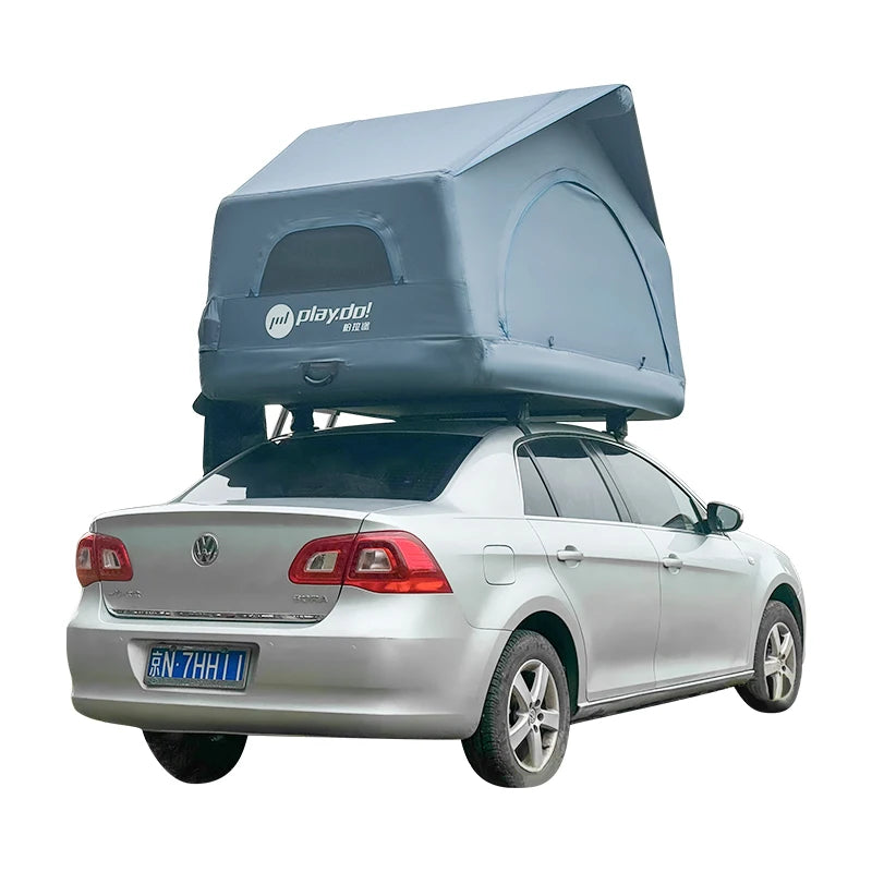 OEM High Performance Outdoor Tents User Friendly Inflatable Roof Top Tent Water Proof Shell Wing Large Internal Glamping Tent