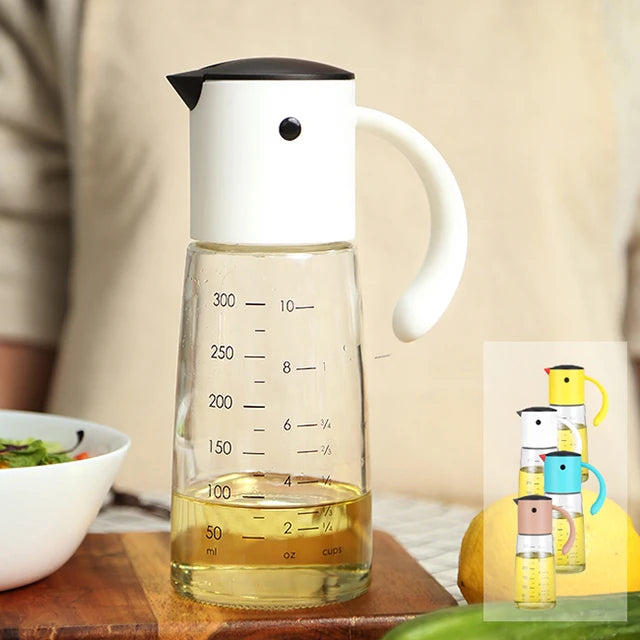 New Arrival Oil and Vinegar Spice Dispenser Measurable Oil Bottle Cooking Dispenser Oil Dispenser for Kitchen