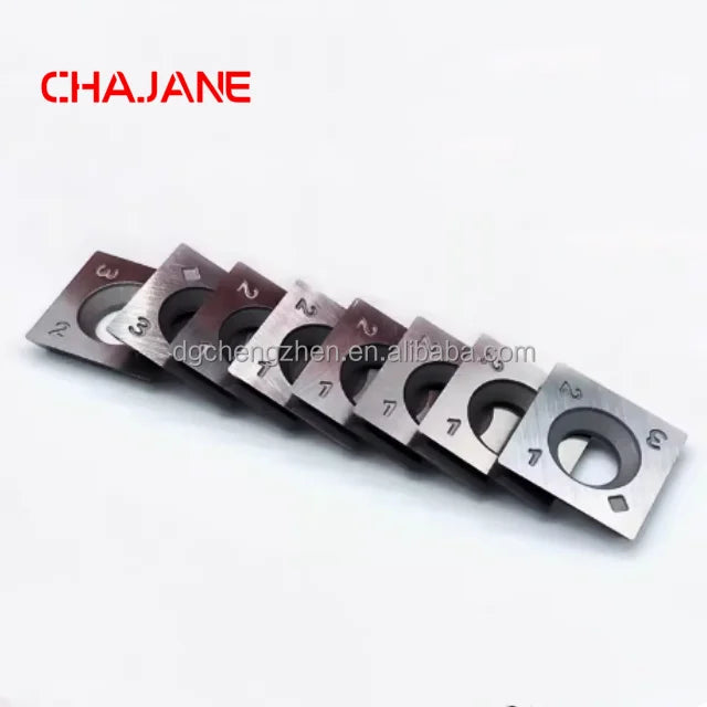 10pcs 12x12x1.5mm 35D High Hardness Carbide Insert Blade Square Corners Cutting Tools Wood Lathe Turning Tool Helical Planer OEM