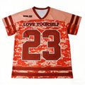 Unisex Retro Vintage Soccer Jersey Drop Shoulder Crop Mesh Custom Oversize Boxy V-Neck T-Shirts Football Jersey Shirt Streetwear