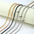 Ruigang 3/4/5mm 316l Stainless Steel Chain Chaine Fashion Jewelry Necklace En Acier Inoxydable Stainless Steel Wheat Chain
