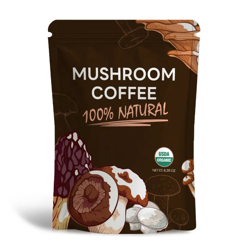 Faitury OEM Mushroom Coffee Blend Powder Mushroom Vitamins Go Coffee Mix Mushroom Coffee Powder