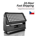 AICPOSE 60x10W RGBW 4in1 IP65 Outdoor LED City Color Lighting Architecture Wall Landscape Floodlight with Stage Lights Effect
