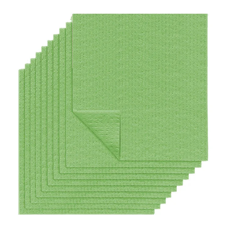 Reusable  Swedish Dishcloths 10Pack Cellulose Sponge  Cleaning Cloth Quick Dry Kitchen Towel Super Absorbent Cleaning Cloth