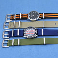 Premium Seatbelt 1 Piece Nylon Watch Bands 1.2mm Fabric Nylon Watch Strap 20mm 22mm Watch Replacement Bronze Hardware