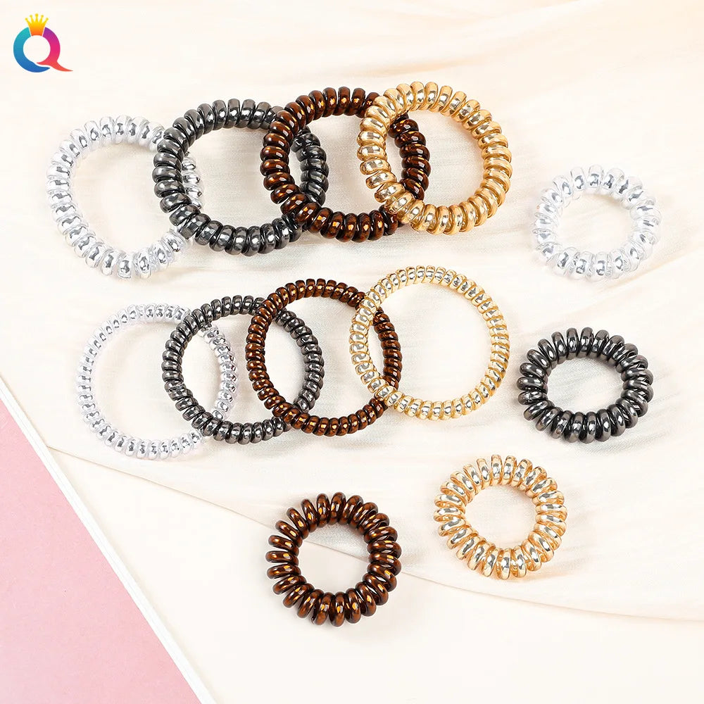 QIYUE High Elastic Telephone Line Hair Ring Hair Rubber Band Head Rope Hair Accessories