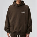 Wholesale Clothing French Terry 500 Gsm Pullover Heavyweight No Drawstring Cropped Hoodie Manufacturers