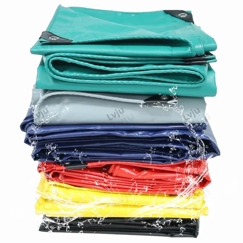 Lvju PVC Tarpaulin Vinyl Coating Glossy and Matte Tarpaulin Cheap Price Tarps