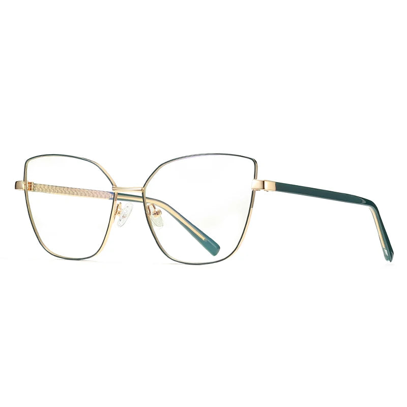 Factory Wholesale Metal Optical Frame Women Glasses Frame Silicon Nose Pad  CP Eyewear Ready Stock Eyeglasses