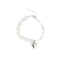 2025 New Cool Retro Style Luxury High-End S925 Sterling Silver Natural Pearl Bracelet Fashion Chain & Link Jewelry