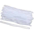 6 Inch Clear Plastic PVC Luggage Tag Worn Loopsclear Vinyl Soft Loop Plastic Tag for Business Travel and Office Supplies