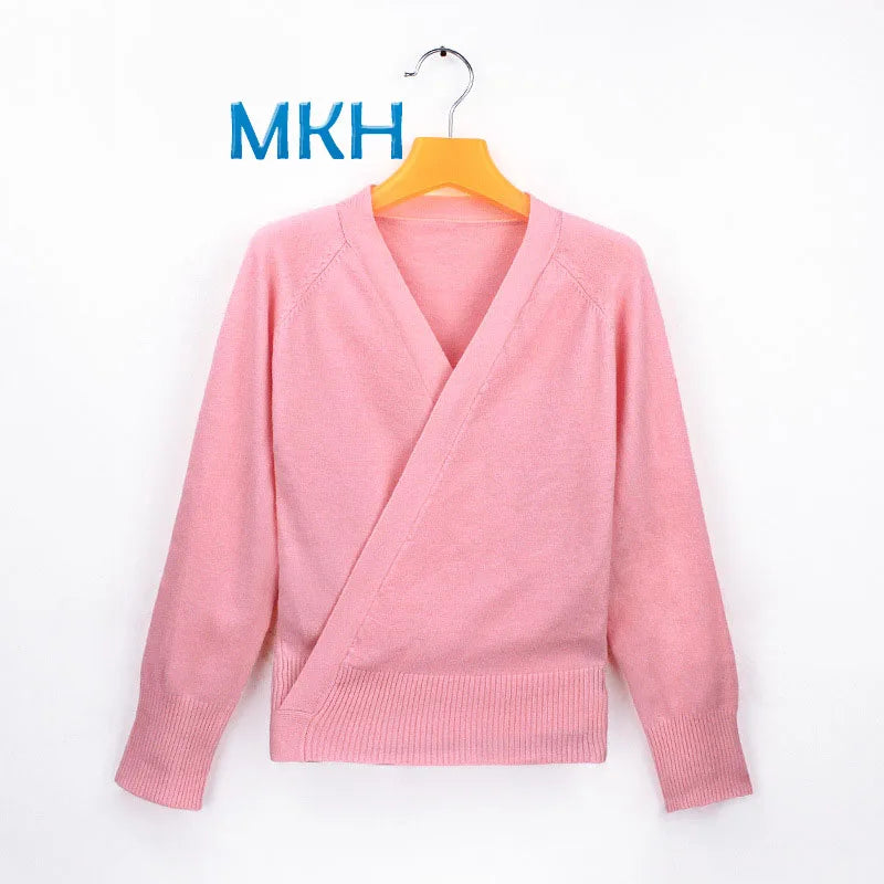 Girl's Knit Ballet Dance Cardigan Top