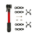Comfortable Portable Riding Bicycle Pump LED Flash Lighting Aluminum Alloy Frame-Mounted Bike Pump 7 Bar Pressure