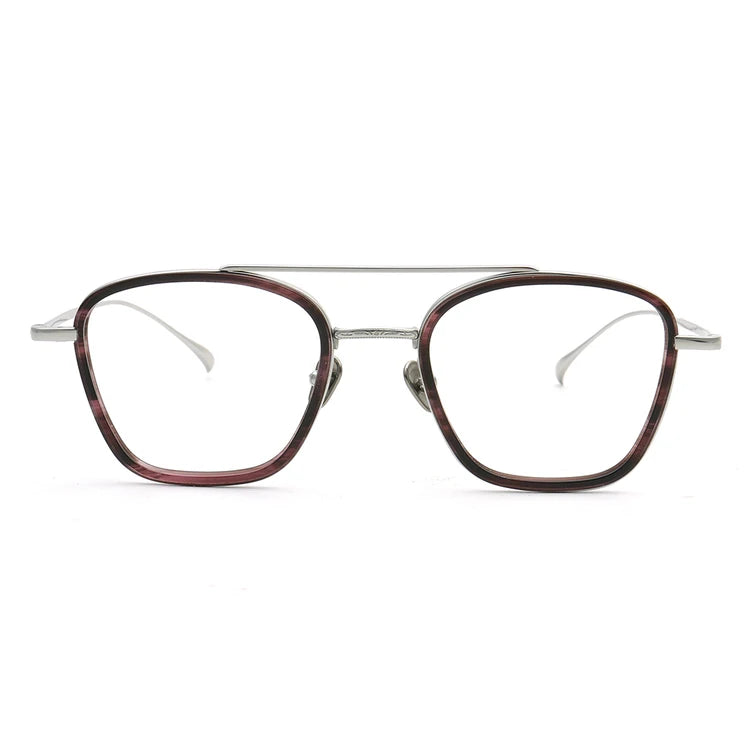 New Design Hot Titanium Clear Lens Anti-Blue Light Glasses Frames for Diamond Face Shape Unisex
