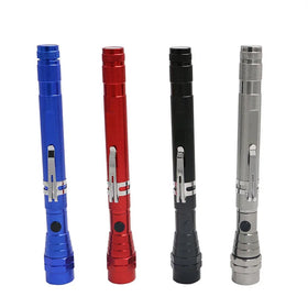 Multi-Functional Rotatable Telescopic Waterproof Pick up Tool with 3 LED Flexible Flashlight Magnet on Top Pen Clip (IP54 Rated)