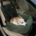 Adjustable Small Dog & Cat Car Seat Winter Solid Pattern Travel Bed with Safety Belt and Leash Removable Washable for Pets