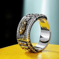 Vintage Personalized Transit Magic Ring Money Power Protection Luck Fengshui Pixiu Wealth Brave Ring Men Women Couple Rings