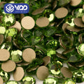 VDD 019 Peridot High Quality Glass Rhinestones Crystal Glod Back Flatback Strass Stones Nail Art DIY Crafts Decorations