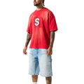 KY Custom Streetwear Heavy Oversize Tee 100% Cotton Vintage Washed Homme T-shirt with Printed Pattern