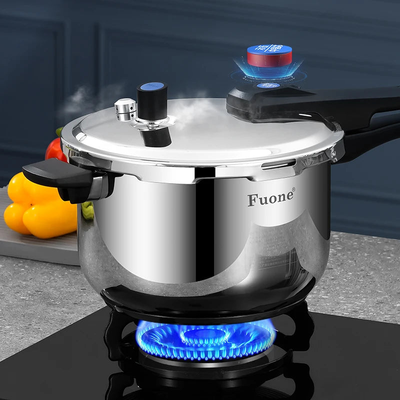FUONE SPP-1201 High Pressure Stainless Steel Pressure Cooker 3/4/5/7/9/11L Gas Induction Ready Breaklite Handle Eco-Friendly