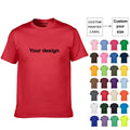 2025 Custom T-shirt Custom Logo Printing Cotton Tshirt for Men Round Neck Blank Short Sleeve Plain Men T Shirt