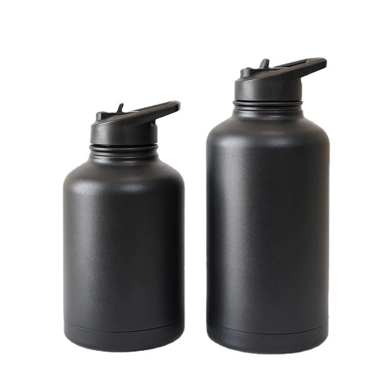 64oz Sports Kettle Double Wall Flask Insulated Stainless Steel Water Bottle