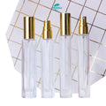 10ml Round Rectangle Glass Spray Perfume Bottle 1/3oz Empty Fine Mist Perfume Atomizer Cosmetic Packaging
