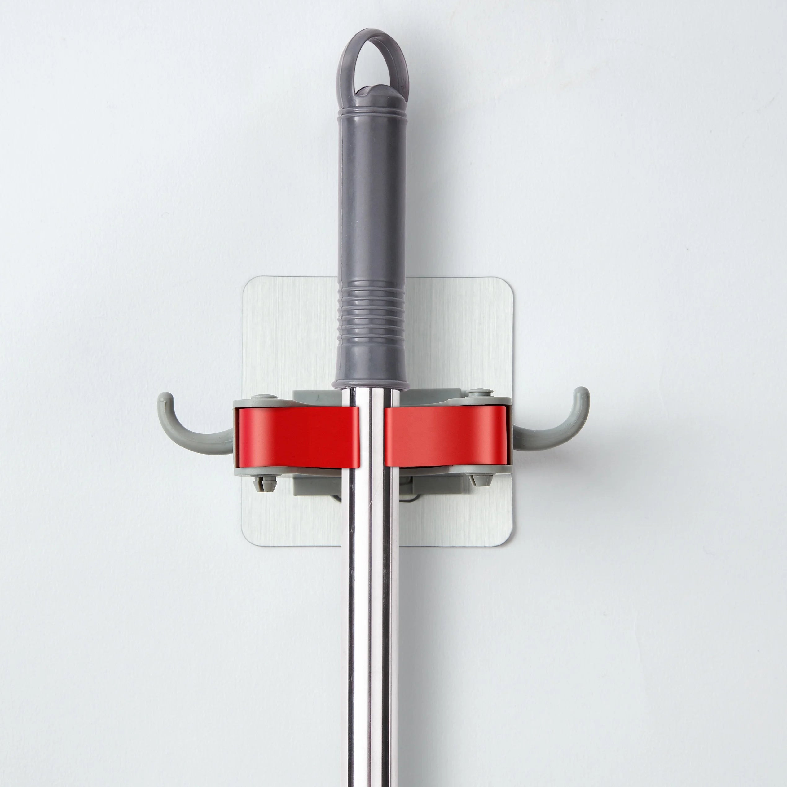 Plastic Sustainable Detachable Wall Tool Organizer Mop and Broom Holder