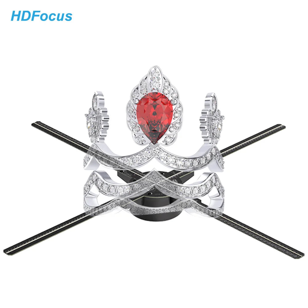 LED Holographic Display Equipment With Wireless Charger 3D Ventilador Hologram Fan for Advertising