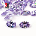 BaiFu Jewelry Loose Gemstones Factory Price Oval Cut Lavender CZ Stones