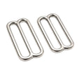 Custom Double Loop Wire Formed Slider Straps Round Wide Mouth Slides for Bag Luggage Buckle Accessories